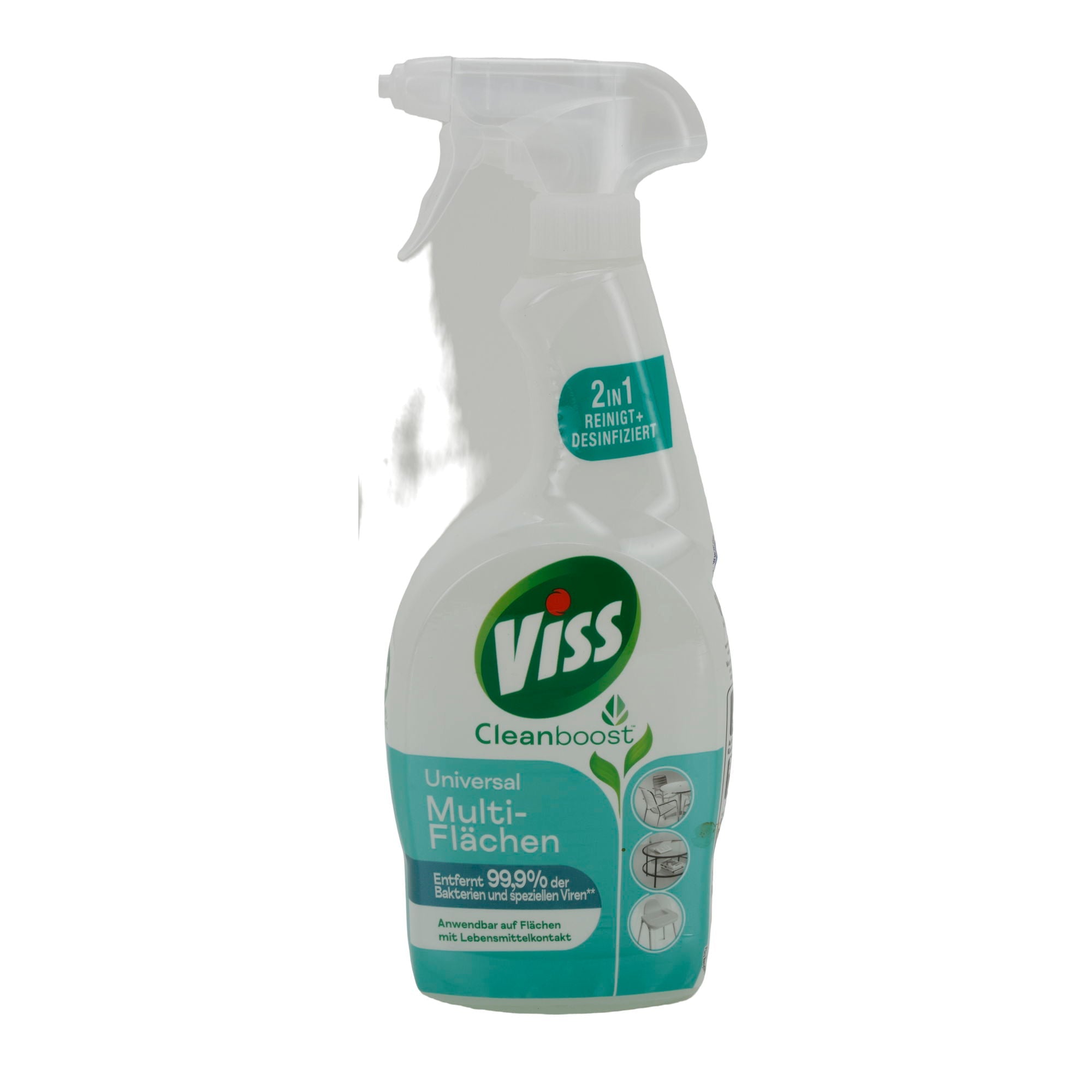 Multi-Flächenreiniger Viss Cleanboost | Universal & Desinfektion | 2in1 gegen Bakterien & Viren | 750 ml VISS